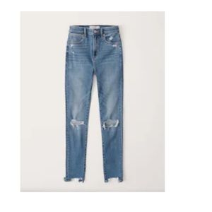 Abercrombie & Fitch High Rise Super Skinny Ankle Jeans